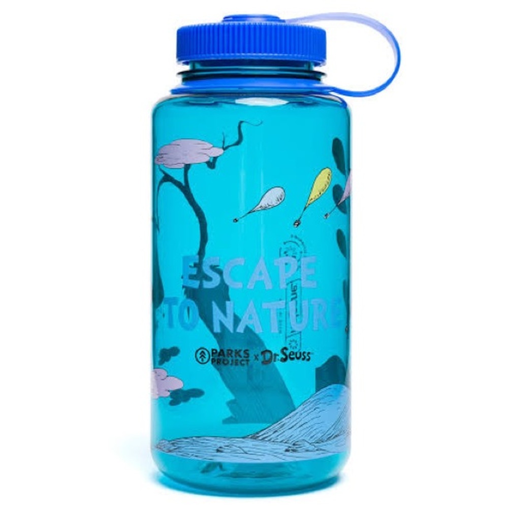 Dr. Seuss x Parks Project Clouds Recycled Water Bottle and Sticker Pack, NWT